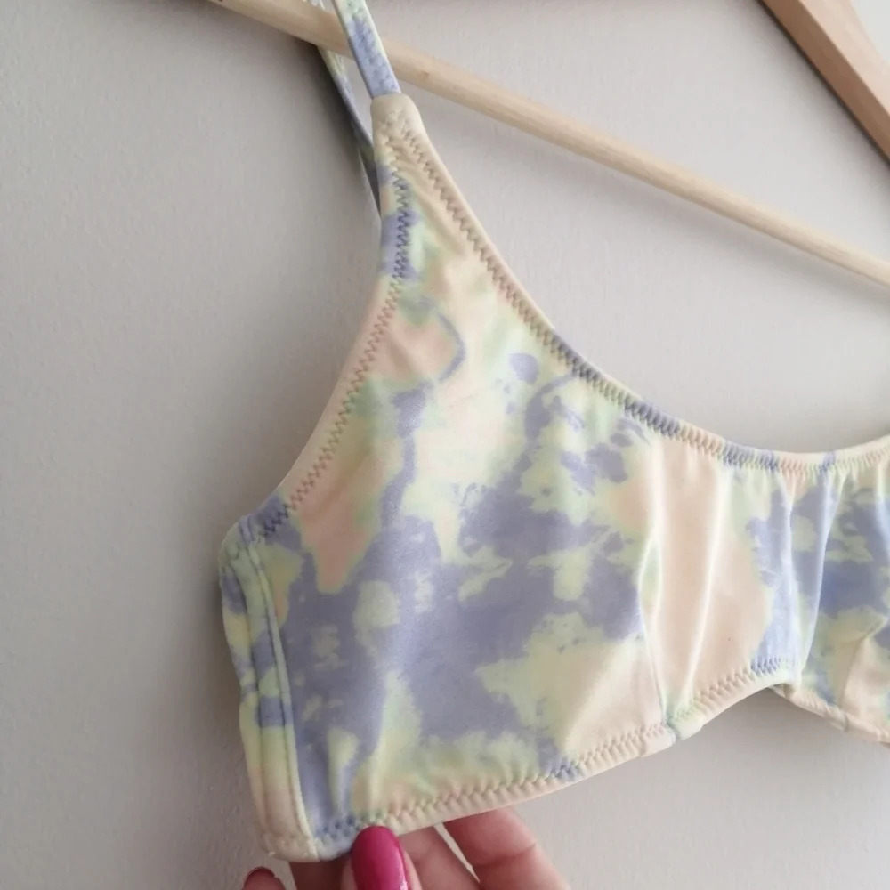 Triangl Swimwear Rina Pastel Tie Dye Swim Bikini Top Small *Top Only* - Picture 7 of 16